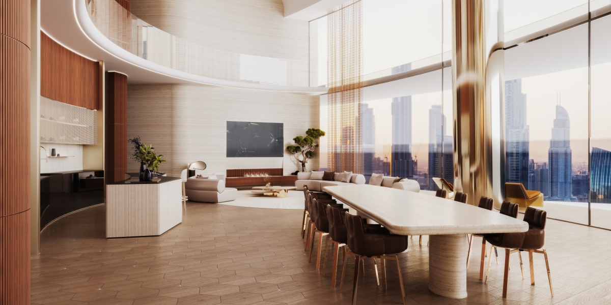 Burj khalifa view investment 2 bedroom apartments for sale in Binghatti Mercedes-Benz Downtown Dubai - Image 3