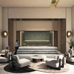 W Residences Tower 3 at Dubai Harbour في دبي هاربر: مرافق سينما — صورة 6