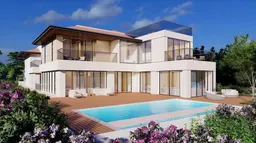 Villa - Jumeirah Golf Estate in Jumeirah Golf Estates: expansive glazing — image 2