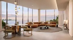 Lia in Dubai Islands: expansive glazing — image 4