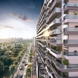 Azizi Grand in Dubai Sports City: landscaped gardens — image 2