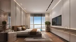 Marquis Vista in Dubailand Residence Complex: expansive glazing — image 12