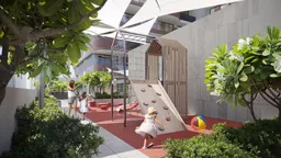 EVERGR1N House in Jumeirah Garden City: yoga spaces — image 10