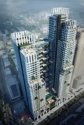 Mawjan Residence في الرميلة 2: واجهات زجاجية واسعة — صورة 2