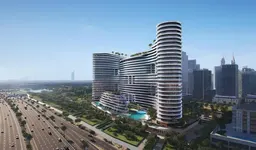 Binghatti Aquarise in Business Bay: marble detailing — image 3