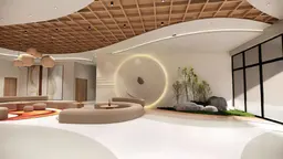 Tranquil Wellness Residences في مثلث قرية جميرا: مساحات عمل مشتركة — صورة 11