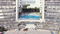 Yas Beach Residence في جزيرة ياس: مساحات على السطح — صورة 8