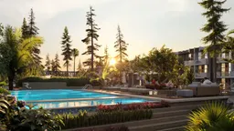 Reportage Hills in Damac Lagoons: landscaped gardens — image 7