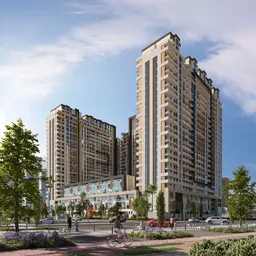 The District in Reem Island: expansive glazing — image 4