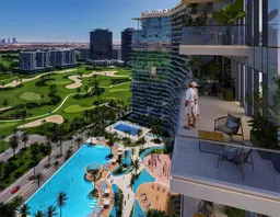 Damac District Tower B in Damac Hills: sports courts — image 12