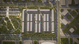 Reportage Village Abu Dhabi in Khalifa City: landscaped gardens — image 2