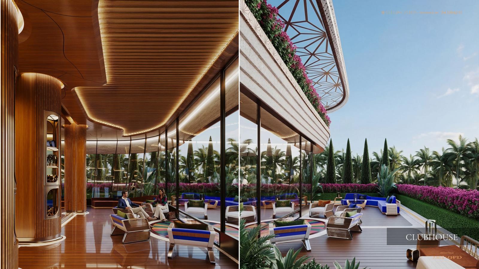 Architectural views of the planned residents’ clubhouse