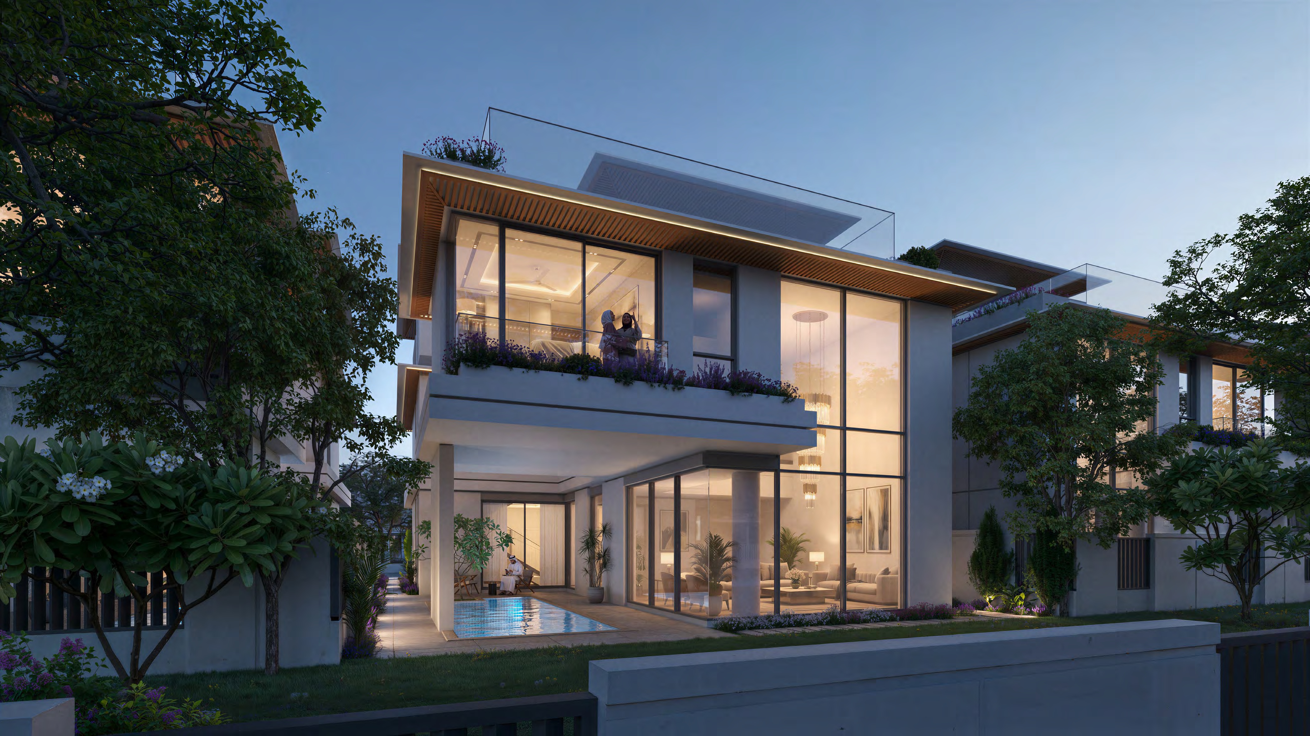 Azizi Florence five-bedroom Type B — garden rendering