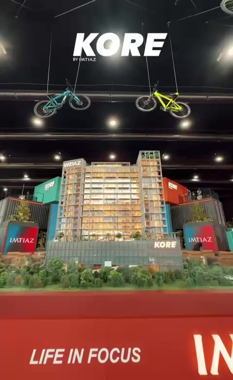KORE architectural model displayed at the Imtiaz experience centre KORE architectural model displayed at the Imtiaz experience centre