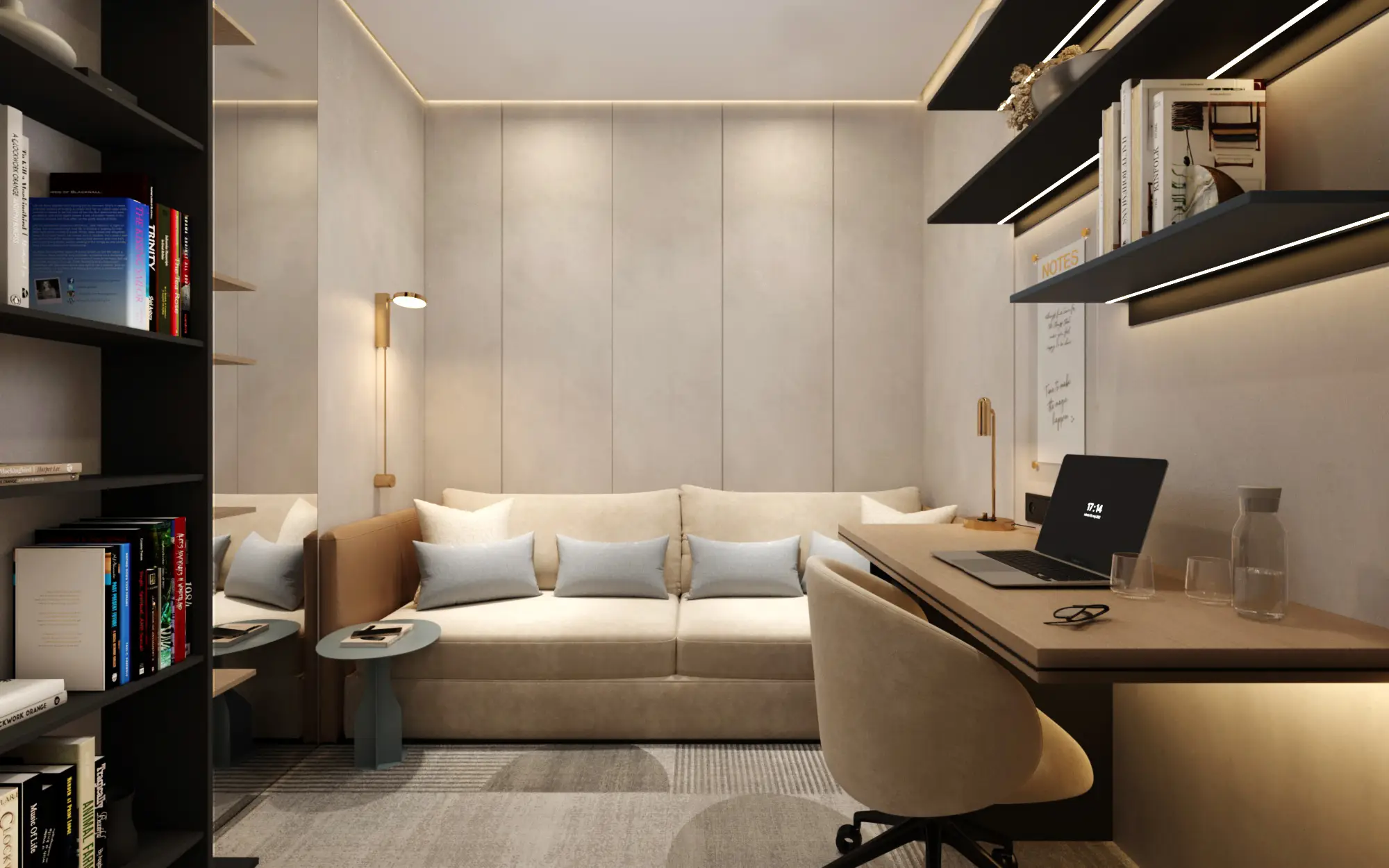 Study desk shown in the KASCO DEVELOPMENTS "ONDA by KASCO" project catalogue, Business Bay, Dubai