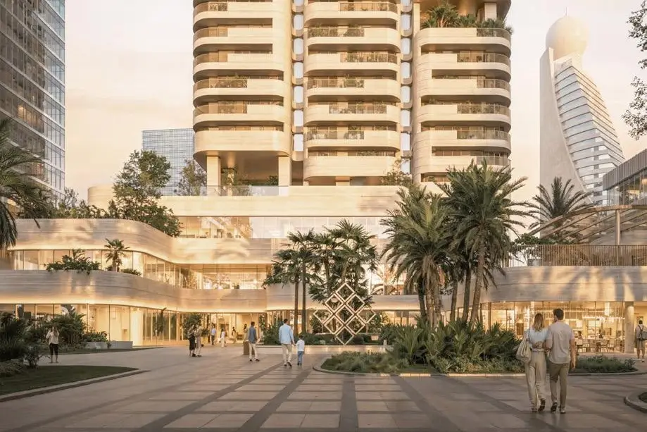 Residential Exterior shown in the WASL "Nine Collective" NEW LAUNCH project catalogue, Al Kifaf, Dubai