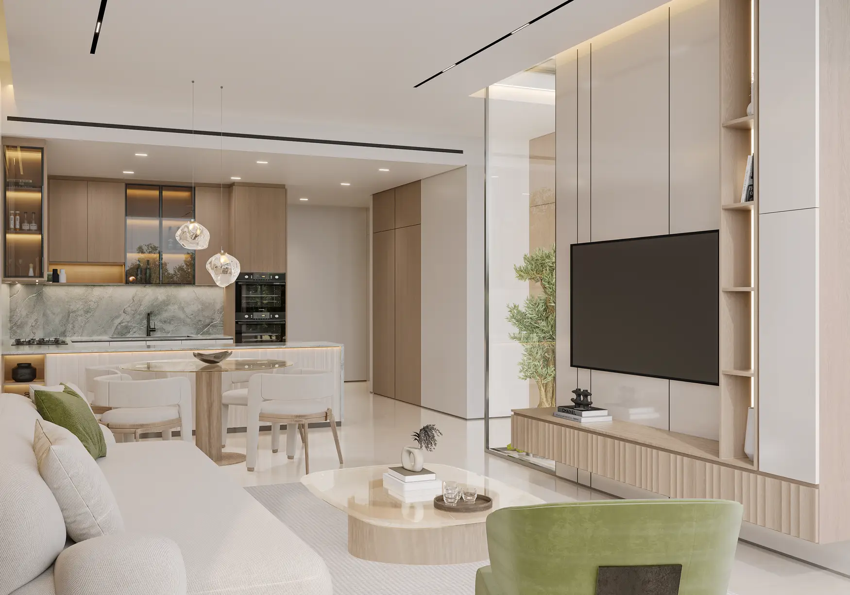 المعيشة المعروضة في كتالوج مشروع BARCO DEVELOPERS "Livia Residences"، Dubai South، دبي