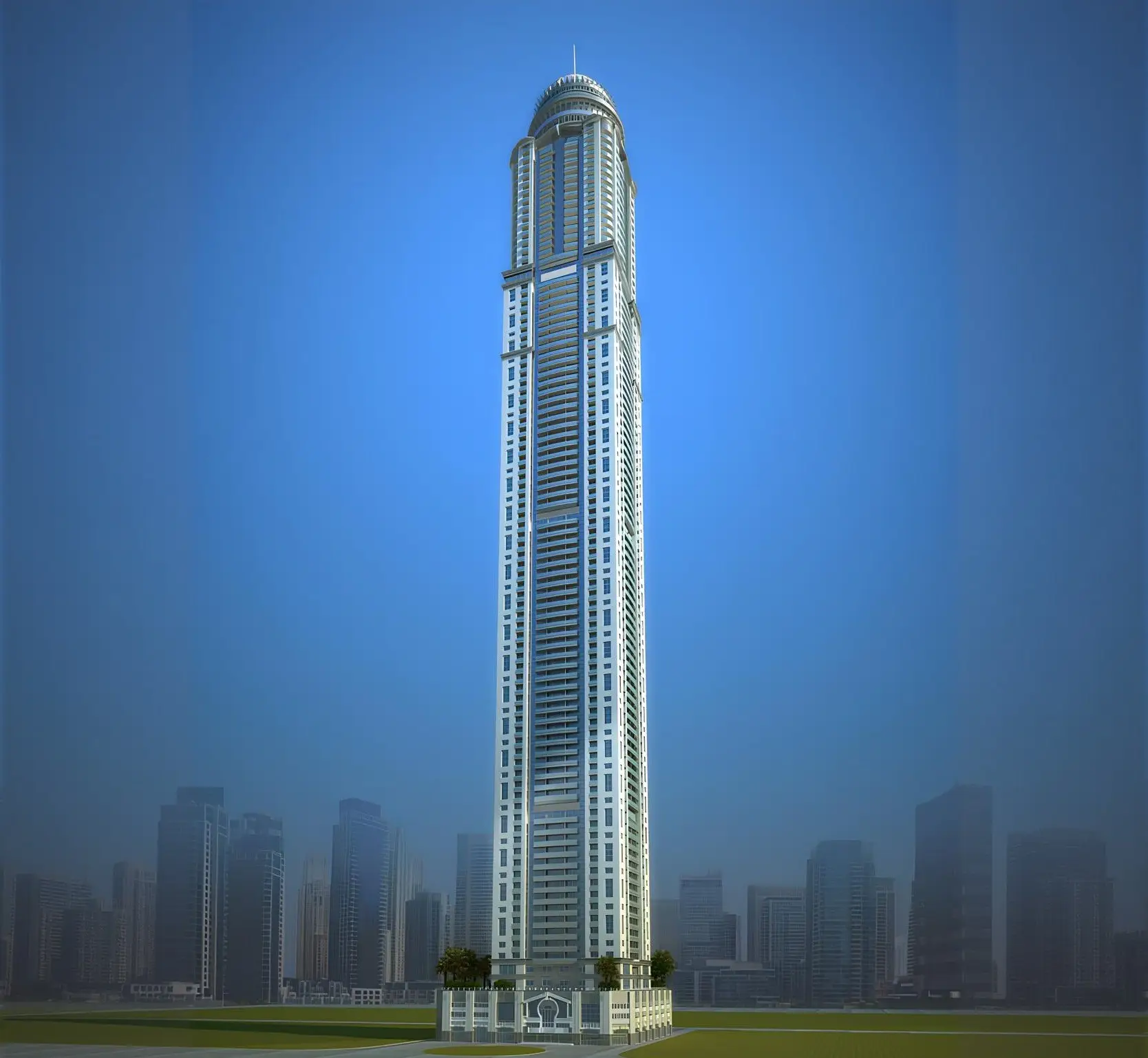 Residential Exterior shown in the TAMEER HOLDINGS "Princess Tower" project catalogue, Dubai Marina, Dubai