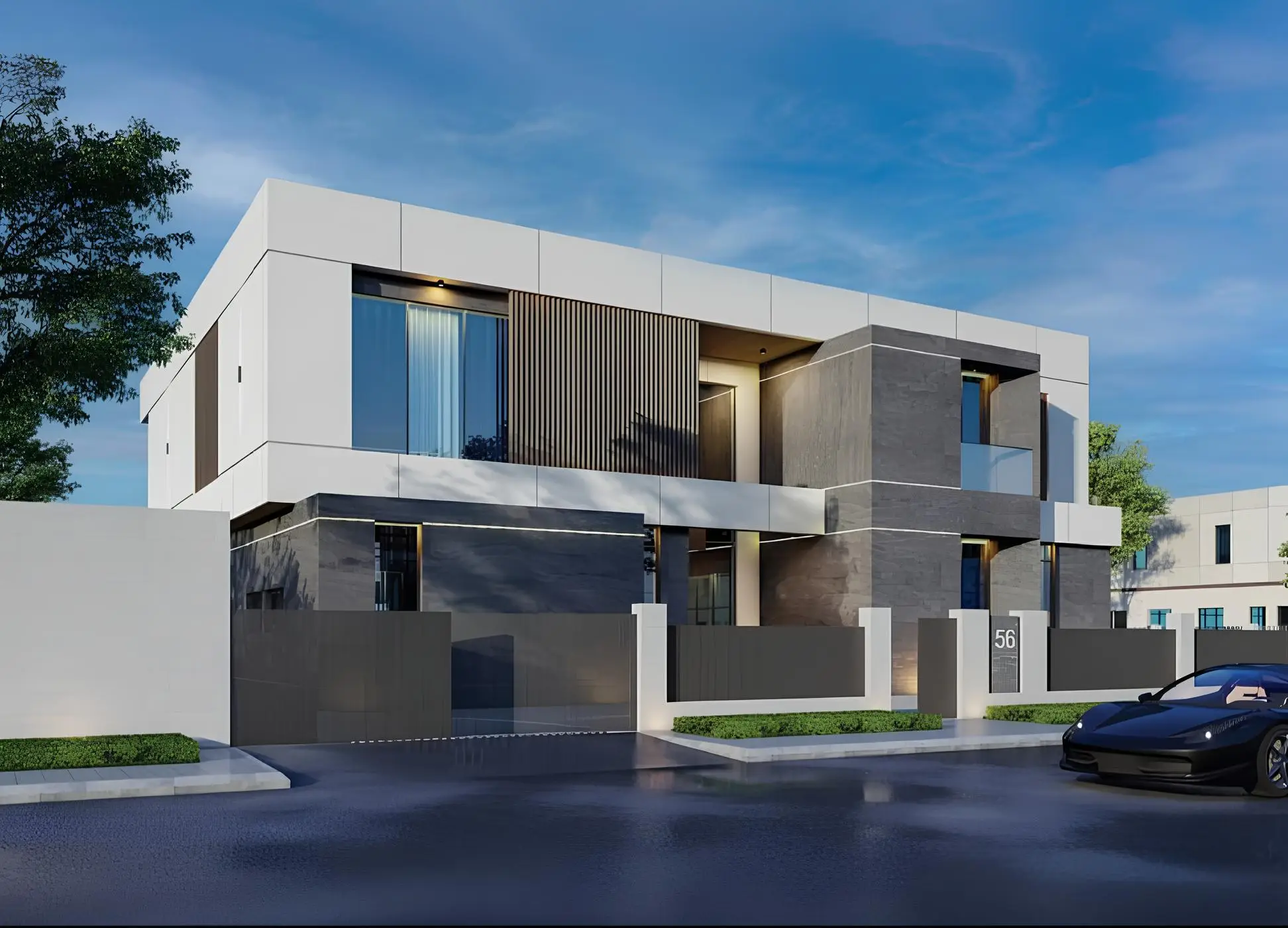 House exterior shown in the WELLINGTON "Villa - Dubai Hills" catalogue, Dubai Hills, Dubai