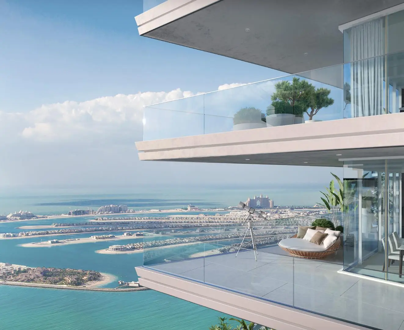 Residential Exterior shown in the EMAAR "Beach Vista" project catalogue, Emaar Beachfront, Dubai