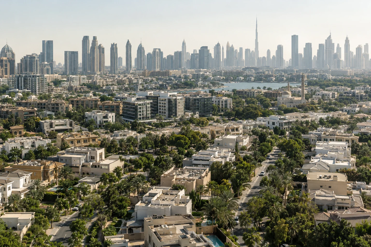 أحياء سكنية من منظور علوي