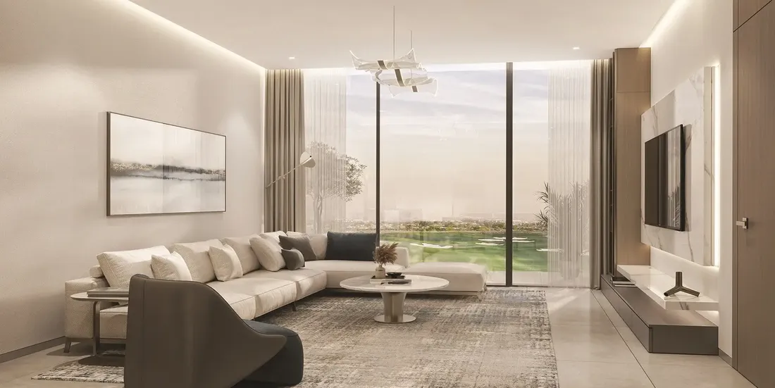 Golf Place في مدينة دبي الرياضية: واجهات زجاجية واسعة — صورة 11