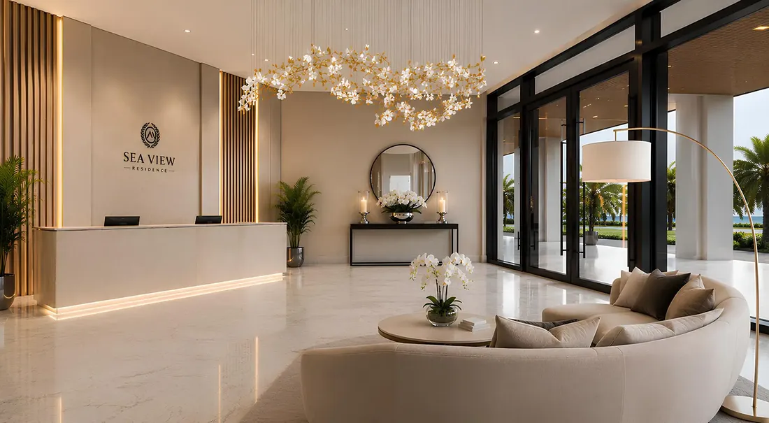 Mayas Sea View Residences في جزر دبي: مرافق سينما — صورة 8