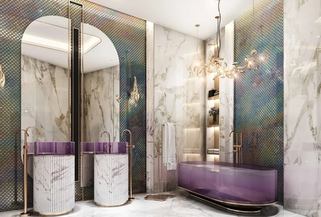 Business Bay'deki DAMAC «Canal Crown 2 - Altitude de Grisogono»: heykel mimarisi — 11. fotoğraf