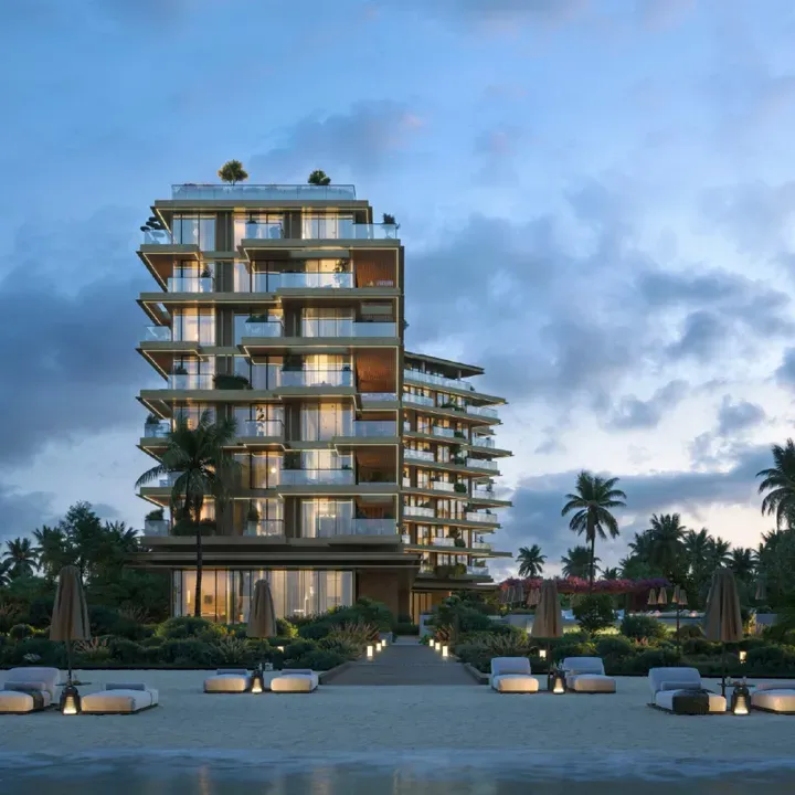 Cheval Residences in Dubai Islands: wood textures — project photograph 1