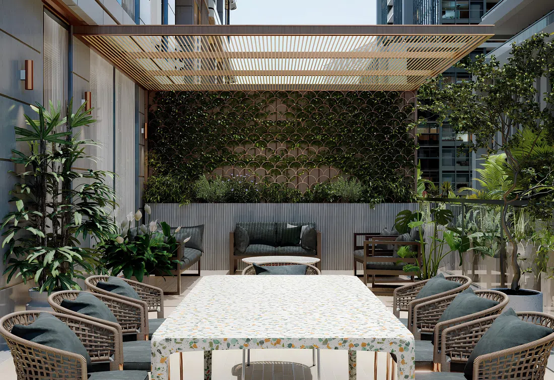 Jumeirah Garden City'deki Whitestone: çatı alanları — 11. fotoğraf