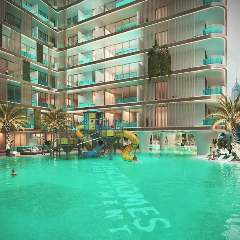 Dubailand Residence Complex'de Peace Lagoons 2: açık hava sineması — 7. fotoğraf