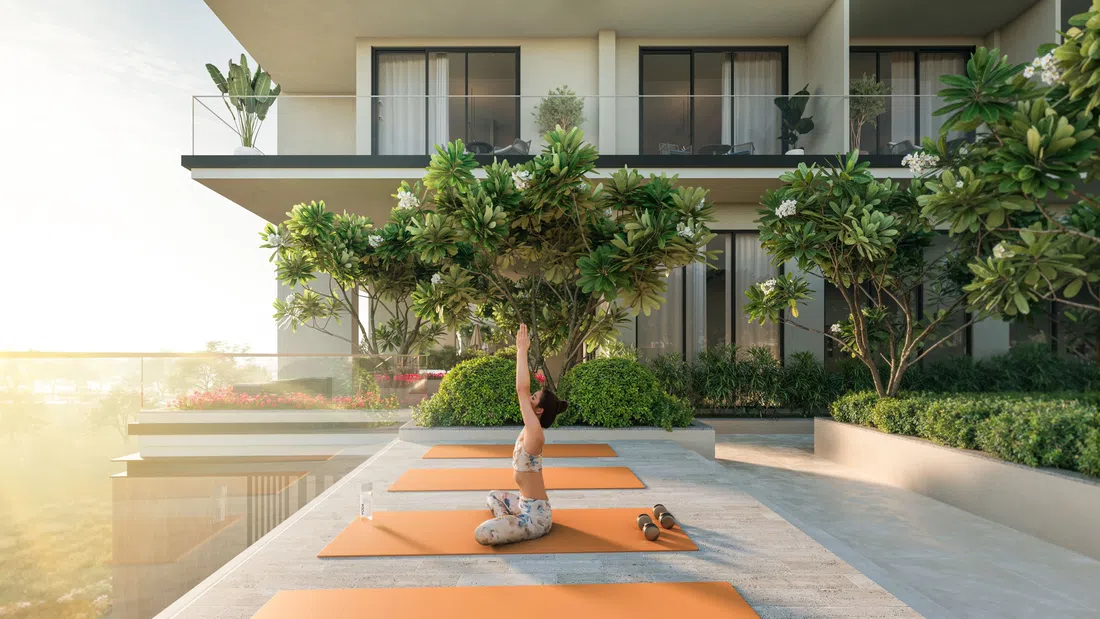 Nirvana Residences 1 in Dubai Production City: landscaped gardens — image 11