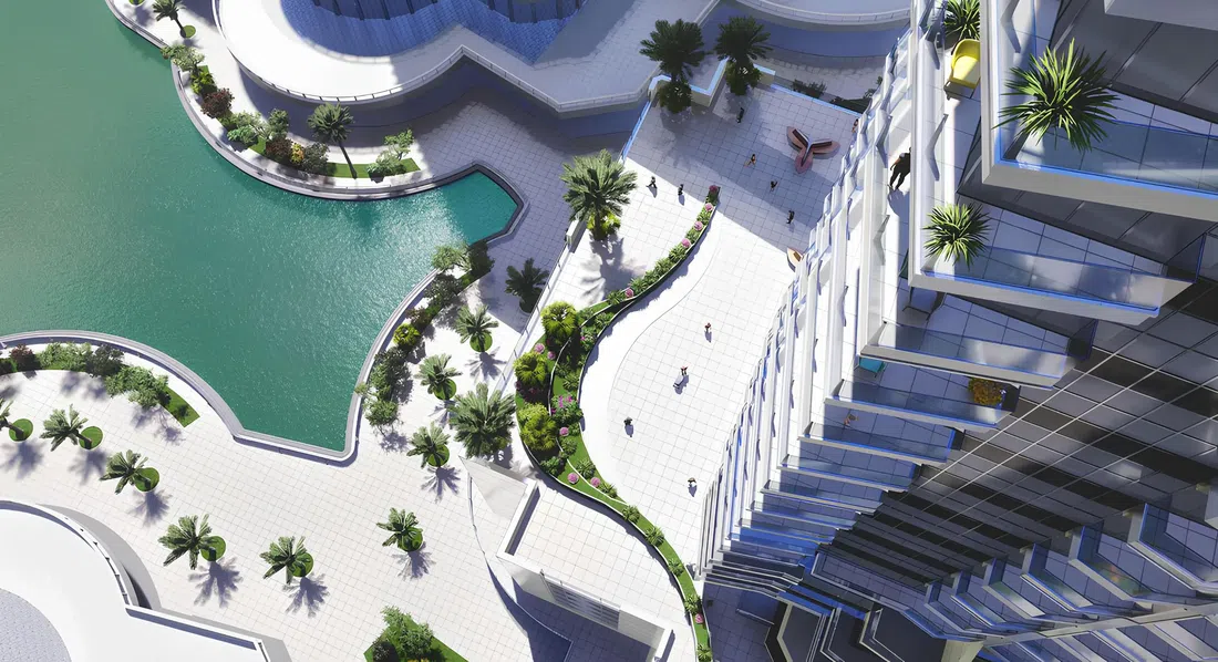 Golf Views Seven City في أبراج بحيرات جميرا: حدائق منسّقة — صورة 9
