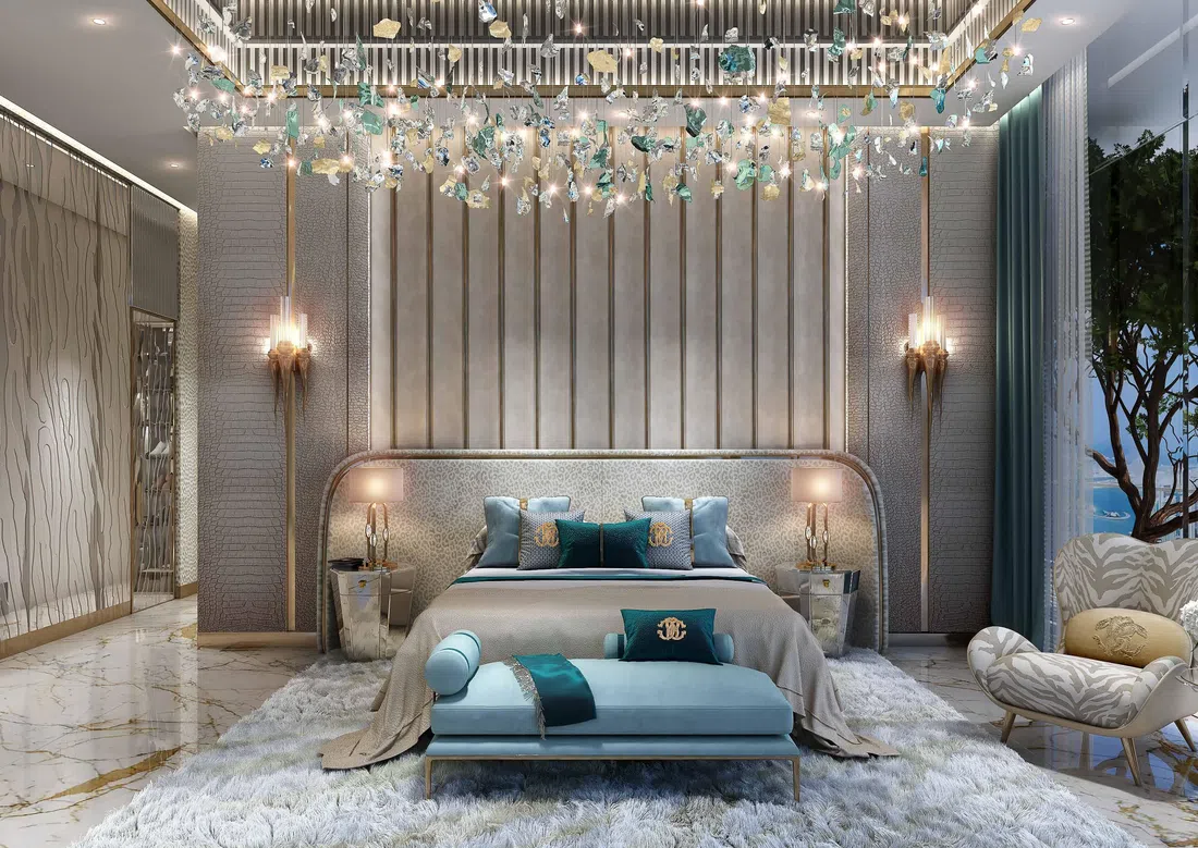 DAMAC «Bay by Cavalli» in Dubai Harbour: landscaped gardens — image 11