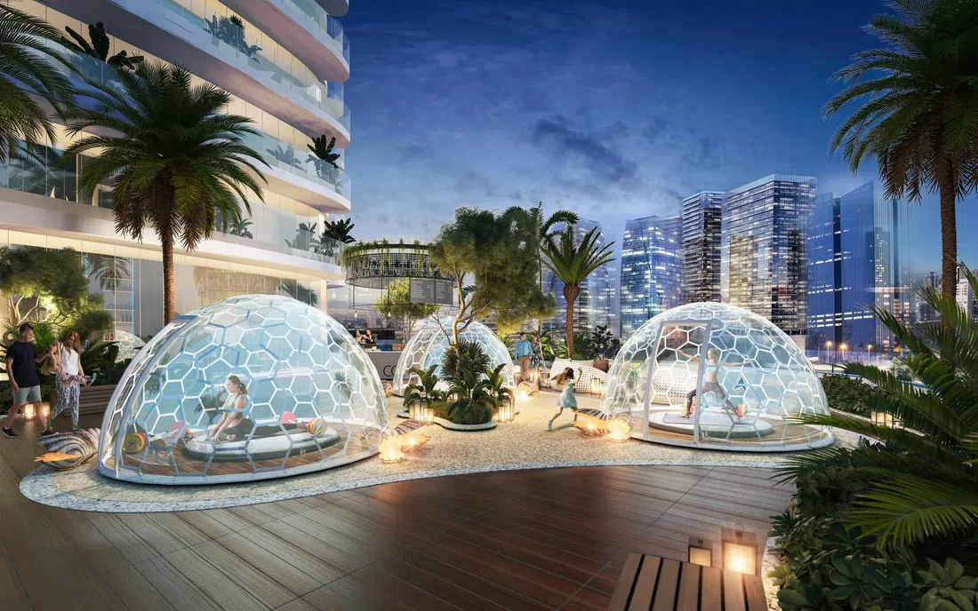 DAMAC «Canal Heights» in Business Bay: yoga spaces — image 11
