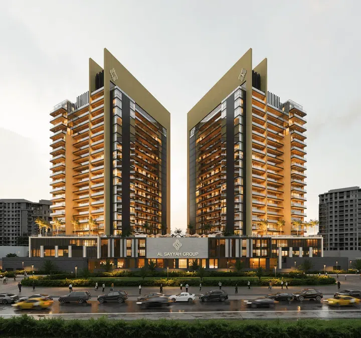 Butterfly Towers in Arjan: metallic detailing — project photograph 1