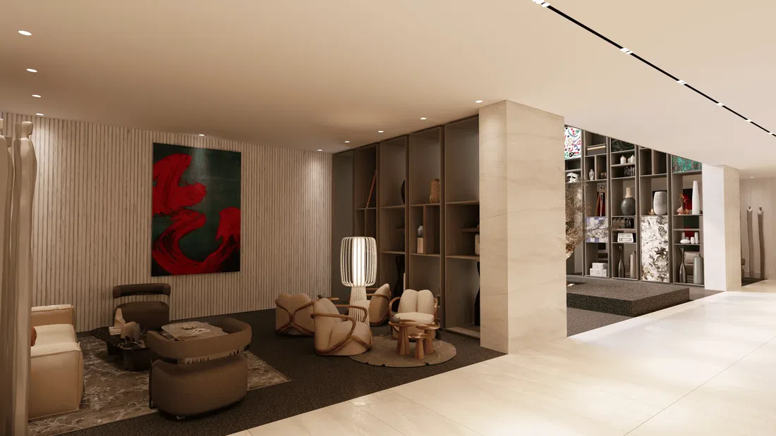 Palm Jumeirah'deki Olaia Residences: yoga alanları — 12. fotoğraf