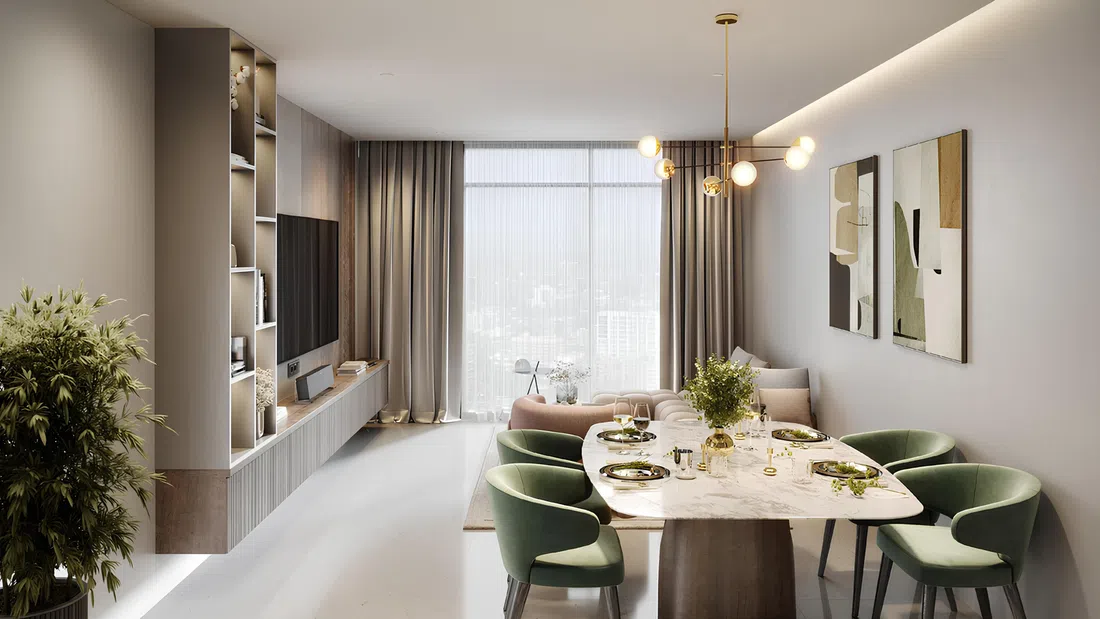 Dubailand Residence Complex'deki Lateral One: peyzajlı bahçeler — 9. fotoğraf