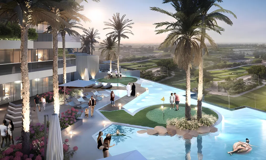Damac Hills'deki Golf Greens 2A: çatı alanları — 8. fotoğraf