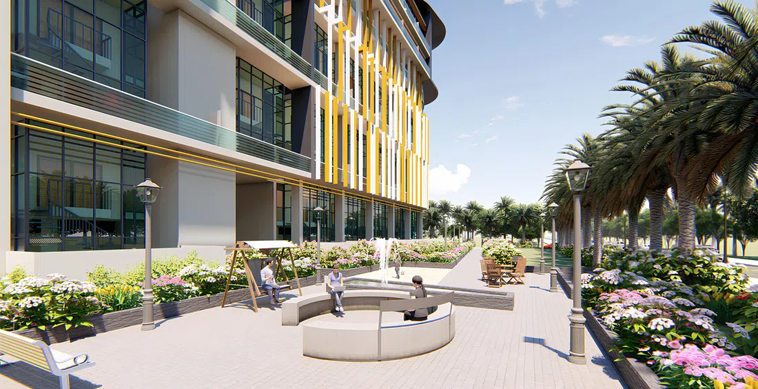 Oasis 2 in Masdar City: integrated storage — image 9