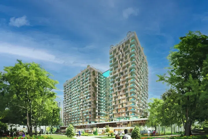 Dubailand Residence Complex'de Peace Lagoons 2: açık hava sineması — 3. fotoğraf