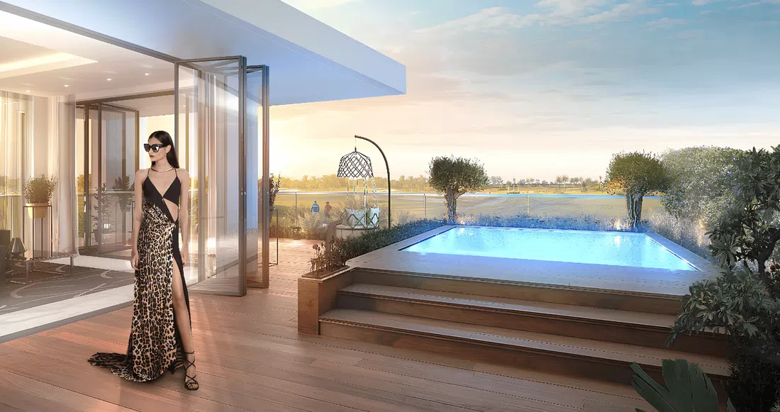 DAMAC «Cavalli Estates Villas» in Damac Hills: outdoor cinema — image 8