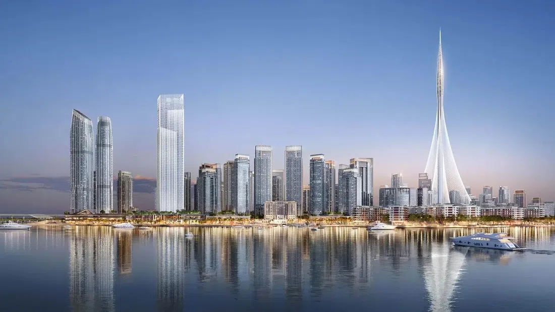 Dubai Creek Harbour'deki Island Park 2: peyzajlı bahçeler — 12. fotoğraf