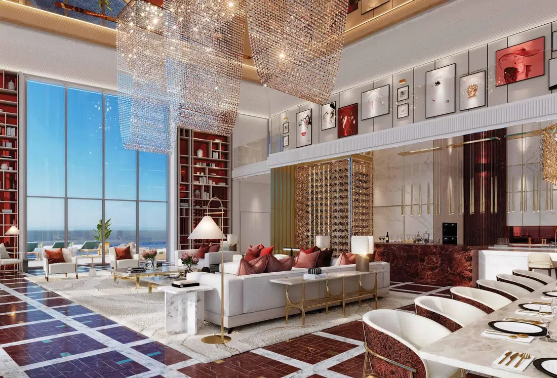 DAMAC «Safa Two» in Business Bay: marble detailing — image 6