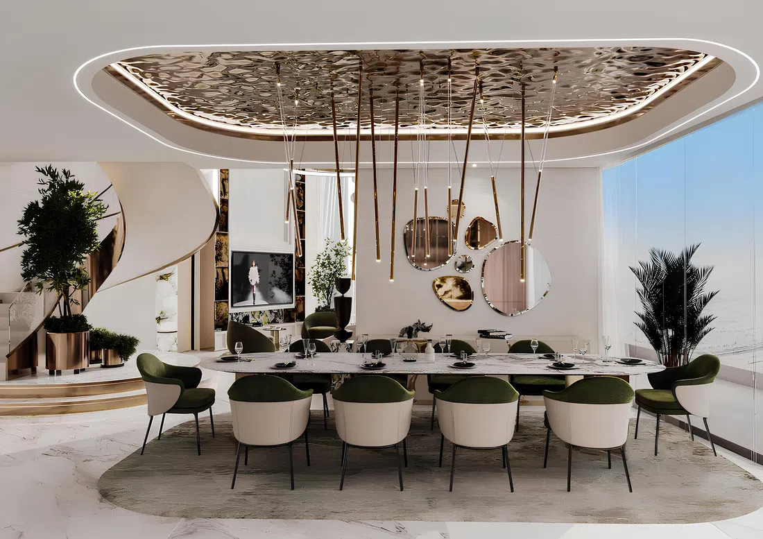 DAMAC «Canal Crown» in Business Bay: rooftop spaces — image 8