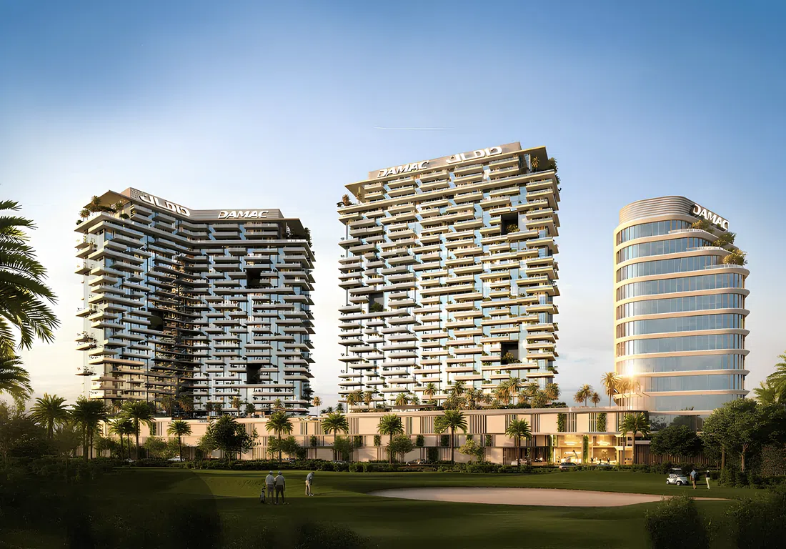 Damac District Tower B in Damac Hills: sports courts — image 11