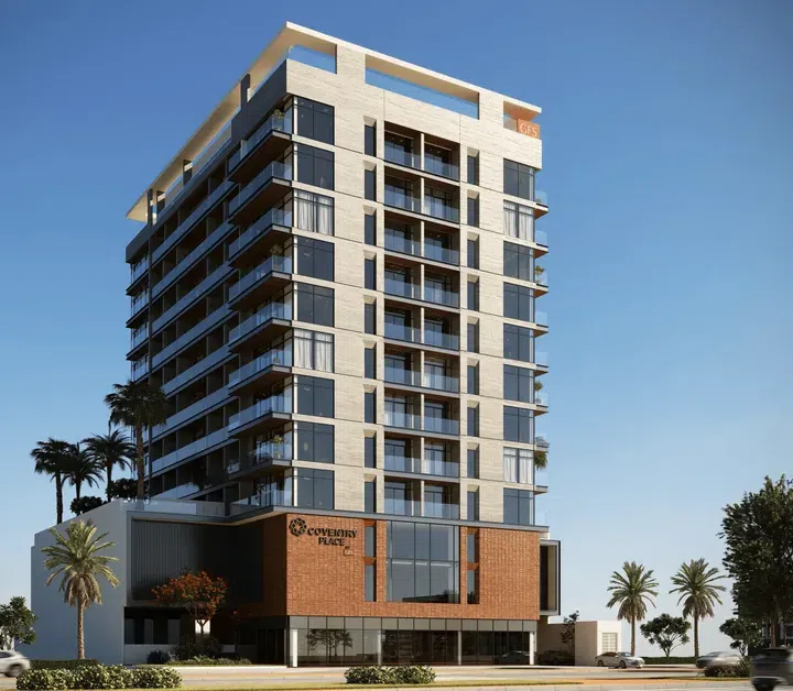 Coventry Place in Dubai Production City: landscaped gardens — project photograph 1