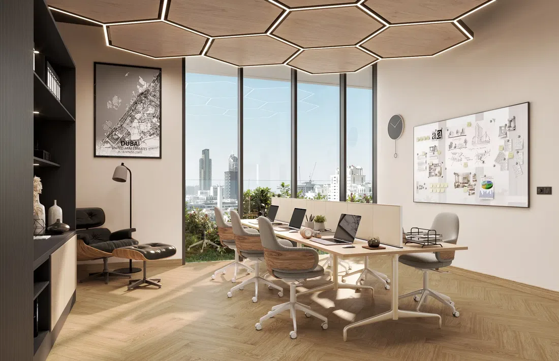 JVC bölgesindeki Sapphire 32: doğal kaplamalar — 11. fotoğraf