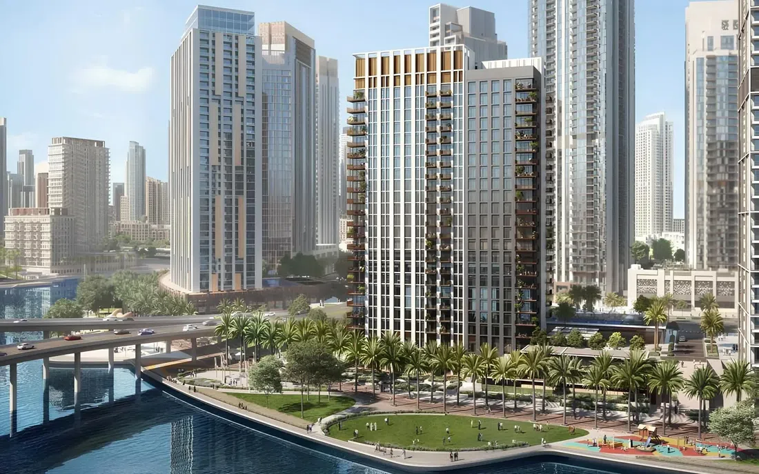 Dubai Creek Harbour'deki Creek Crescent: peyzajlı bahçeler — 12. fotoğraf