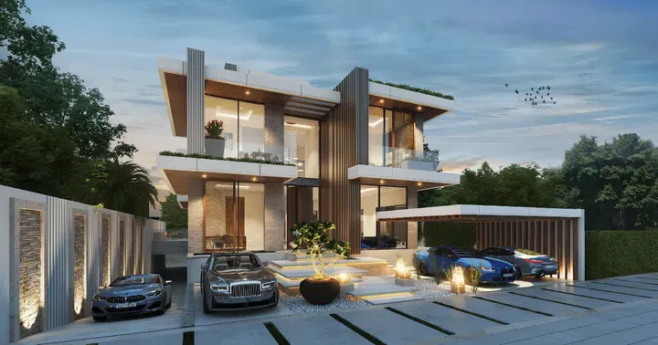 DAMAC «Cavalli Estates Villas» in Damac Hills: outdoor cinema — image 3